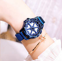 Годинник Rotation Watch СИНІ | Жіночі наручні годинники, фото 3