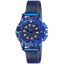 Годинник Rotation Watch СИНІ | Жіночі наручні годинники, фото 2