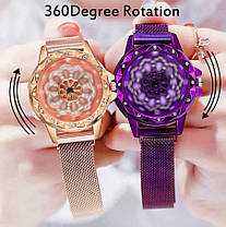 Годинник Rotation Watch КОРИЧНЕВІ | Жіночі наручні годинники, фото 2