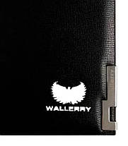 Гаманець Wallerry SW002 Чорний Чоловічий гаманець-портмоне, фото 2