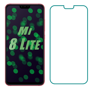 Захисне скло для Xiaomi Mi 8 Lite прозоре 2.5 D 9H (ксиомі сочками мі 8 лайт)