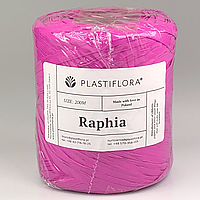 Рафия Plastiflora, ярко-розовая, 200 м