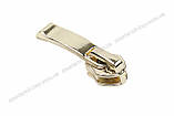 Бігунок для спіральної блискавки No7 золото 301, фото 2