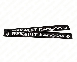 Наклейки на поріжки RENAULT KANGOO 2 шт (ЧОРНО-БІЛІ) на Renault Kangoo II - (505 мм х 65мм) - TN605