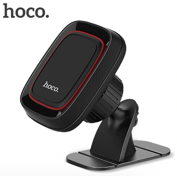 Автомобільний магнітний тримач в автомобіль для мобільного телефона на торпеду Hoco CA24 (black) Lotto