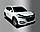 Дефлектор капоту (мухобійка) Hyundai Tucson 2015- (Autoclover D595), фото 6