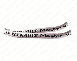 Наклейки на поріжки RENAULT MASTER (СІРІ) матовые на Renault Master II - (505 мм х 65мм) - TN403M