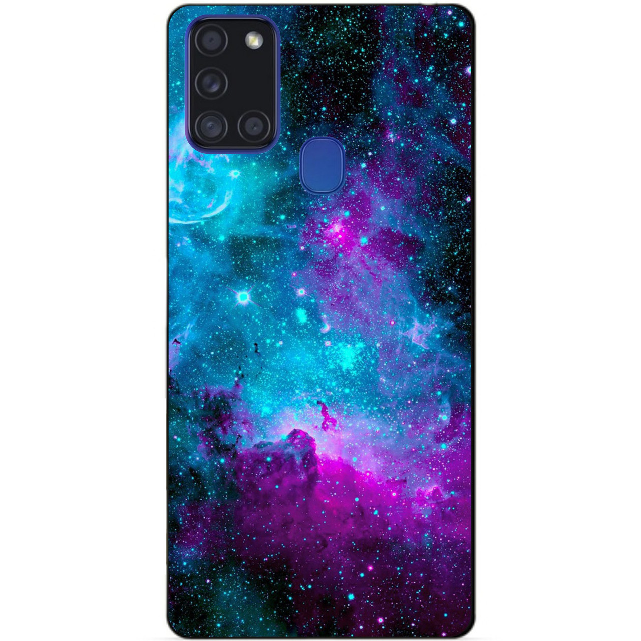 Силіконовий бампер чохол для Samsung A21s з малюнком Галактика