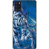 Силіконовий бампер чохол для Samsung A21s з малюнком Тигри