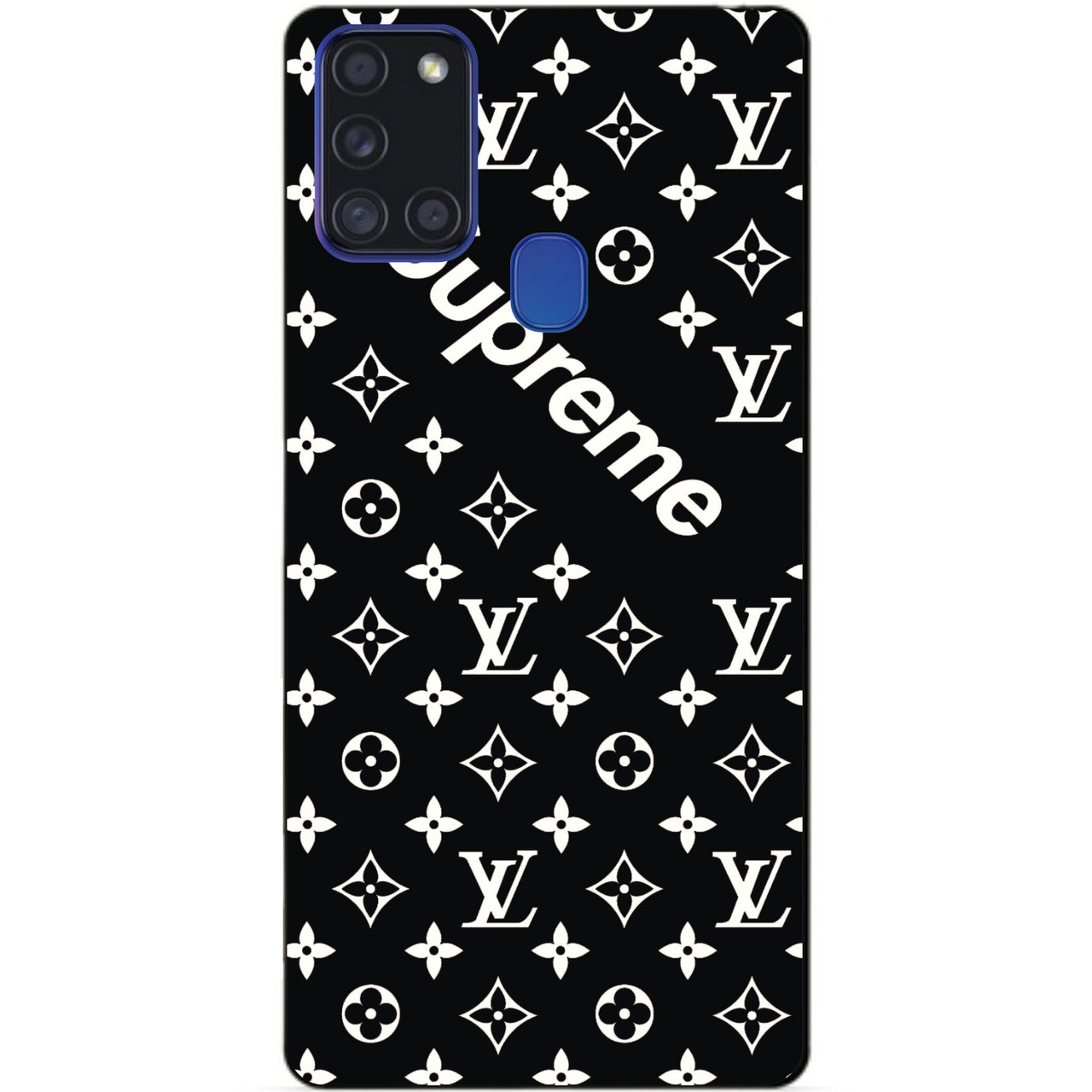 Силіконовий бампер чохол для Samsung A21s з малюнком Supreme