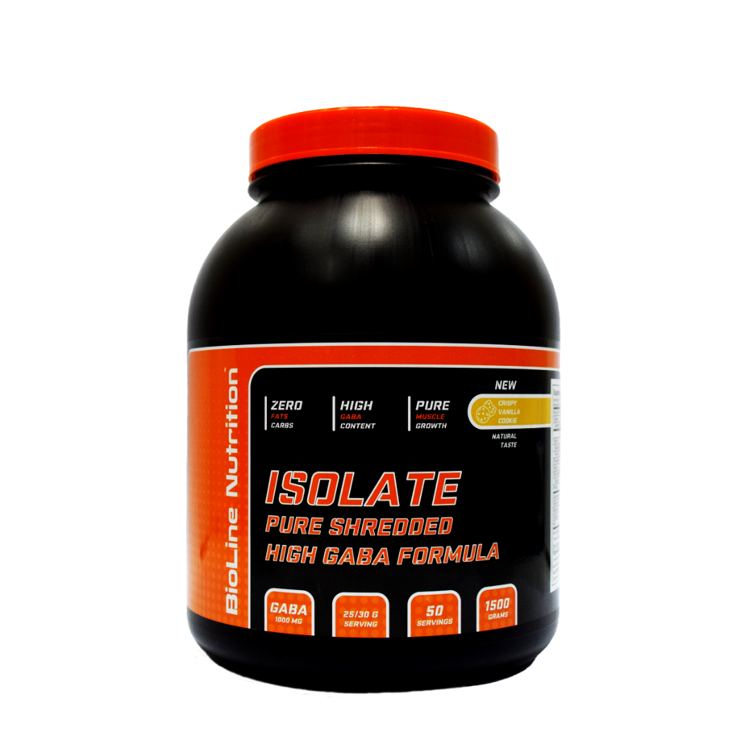 Протеїн Ізолят для схуднення Німеччина ISOLAT HIGH GABA FORMULA 1,5 кг : Ванільне печиво