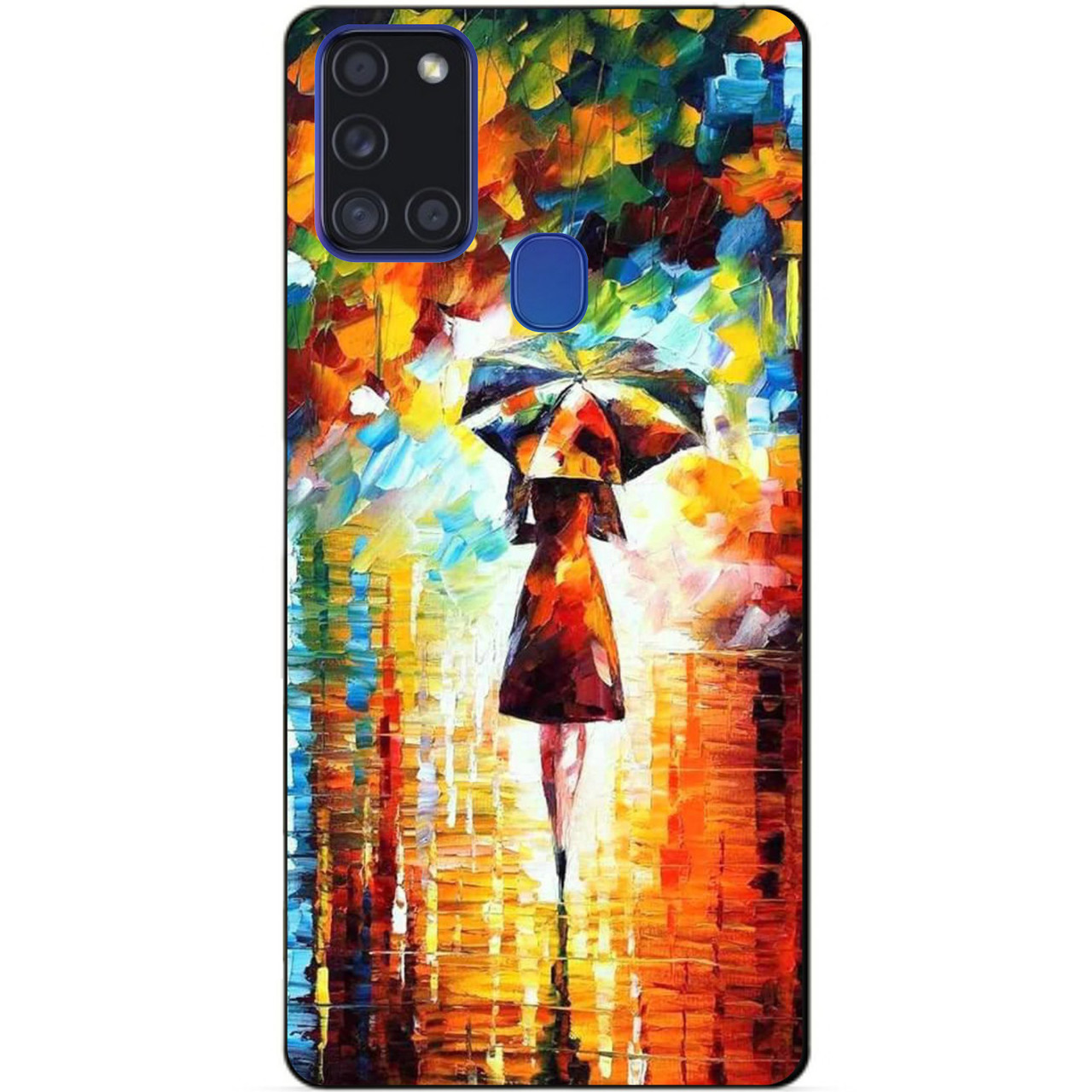 Силіконовий бампер чохол для Samsung A21s з малюнком Прогулянка