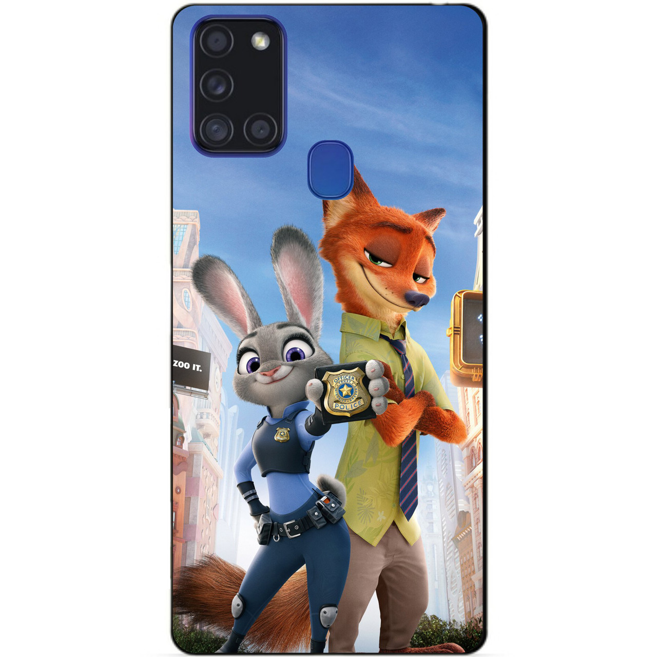 Силіконовий бампер чохол для Samsung A21s з малюнком Джуді Зверополис