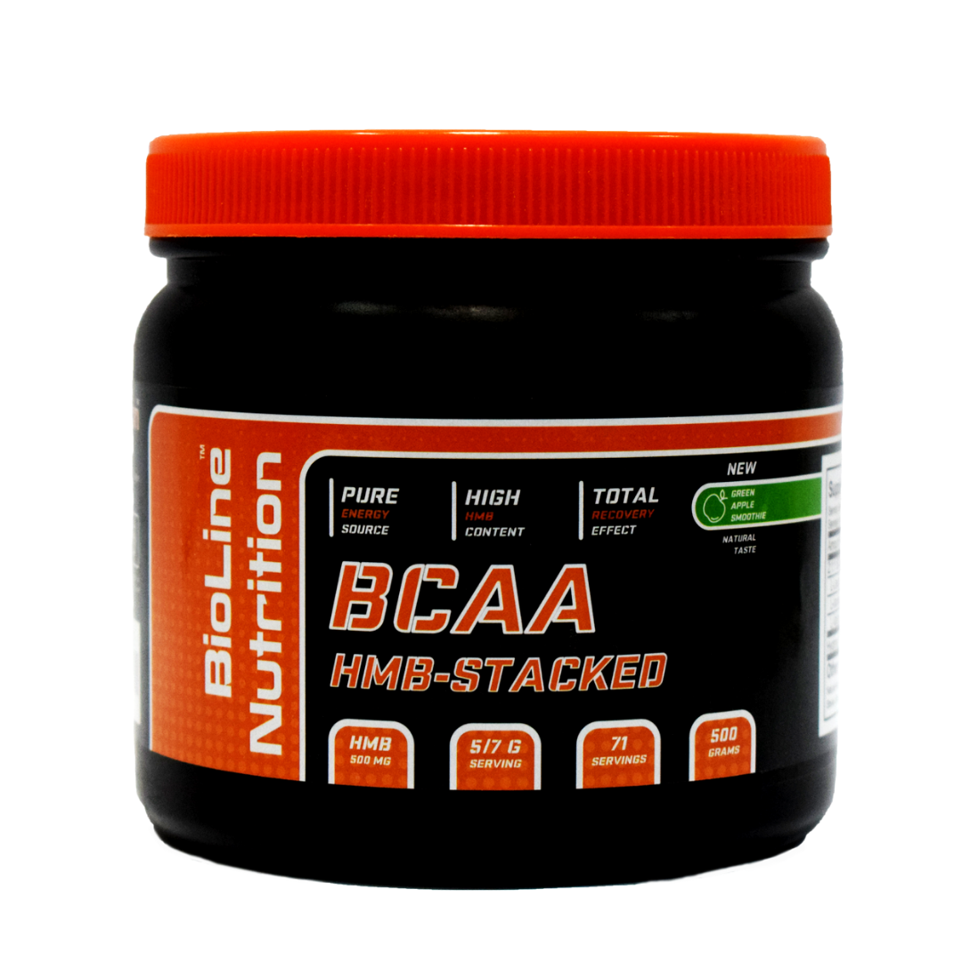 HMB-STAKED BCAA 2:1:1 (Амінокислоти) зелене яблуко Німеччина 0,5 кг