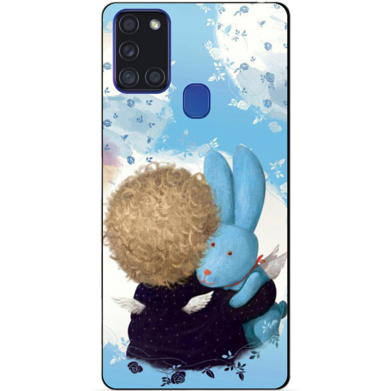 Силіконовий бампер чохол для Samsung A21s з малюнком Гапчинська Зайчик