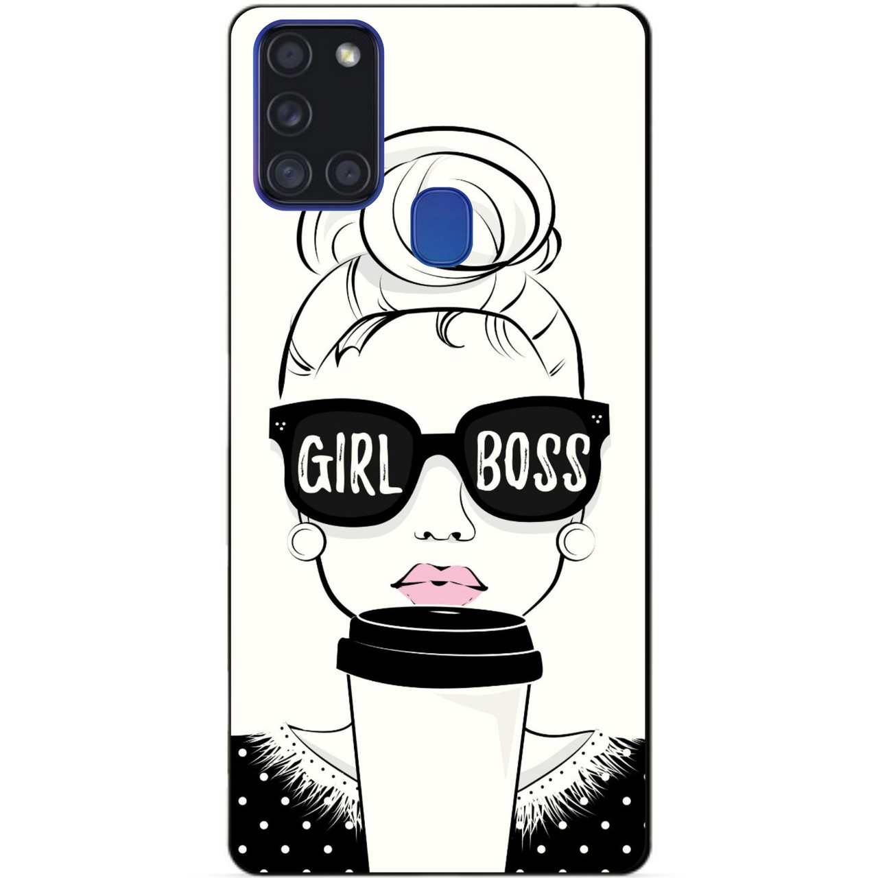 Силіконовий бампер чохол для Samsung A21s з малюнком Girl Boss