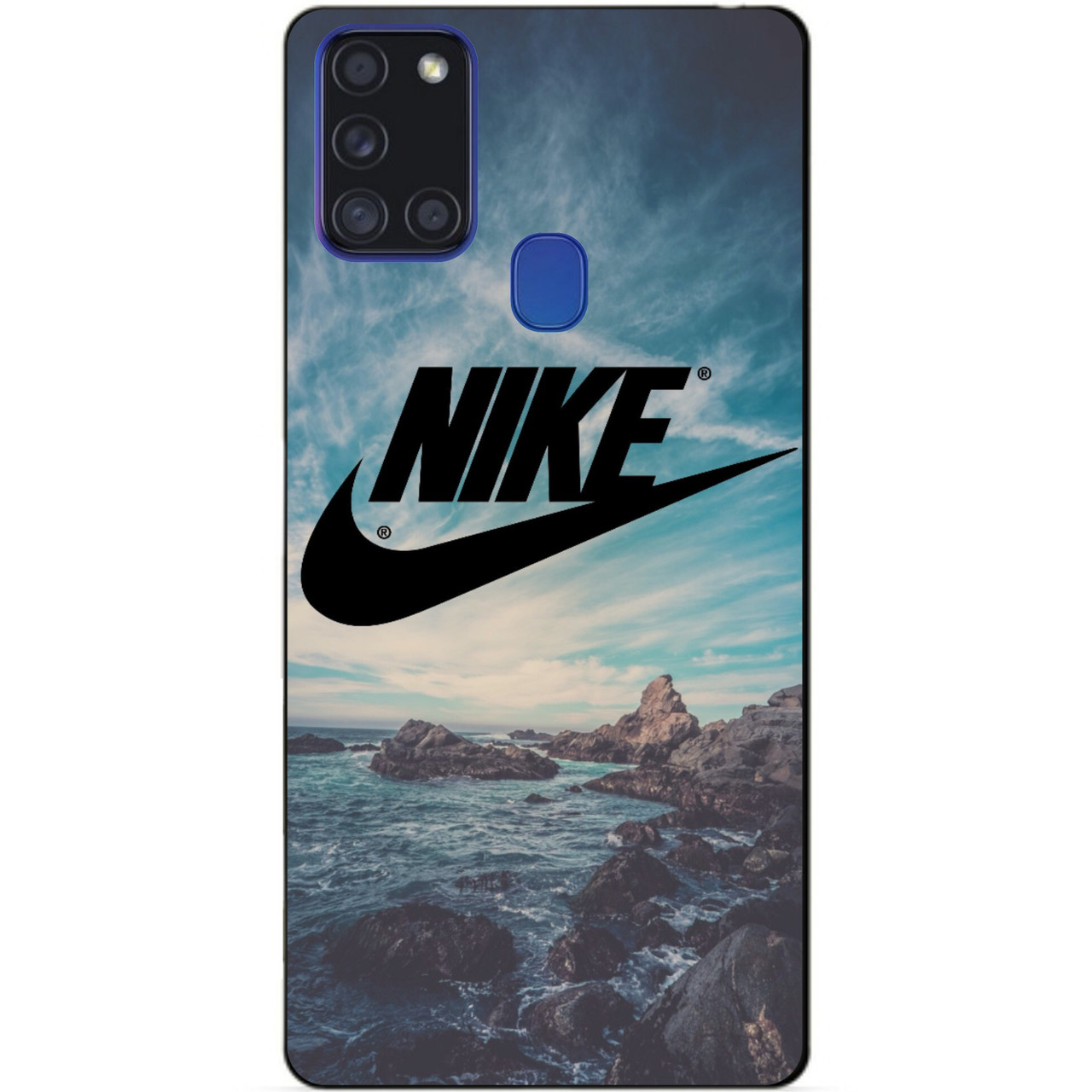 Силіконовий бампер чохол для Samsung A21s з малюнком Nike