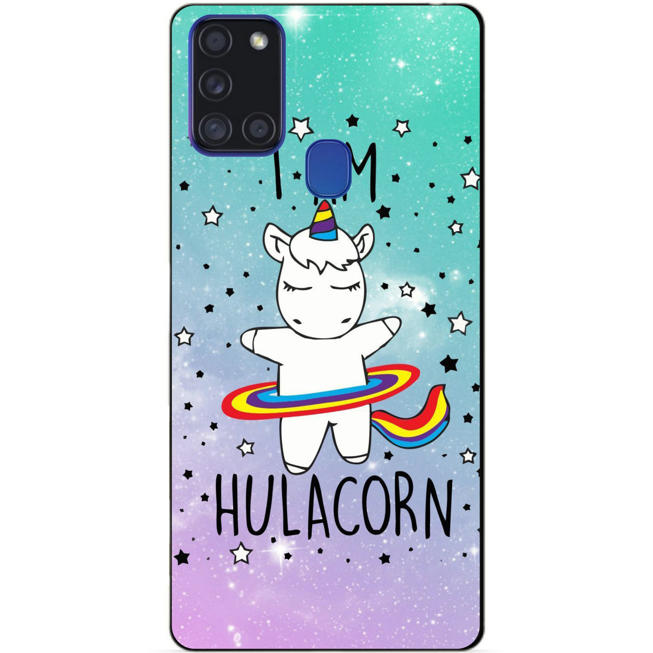 Силіконовий бампер чохол для Samsung A21s з малюнком Єдиноріг