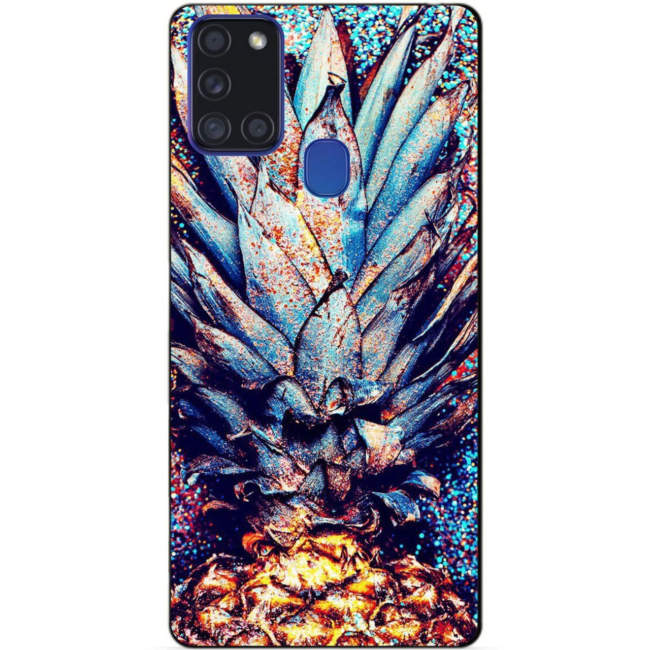 Силіконовий бампер чохол для Samsung A21s з малюнком Ананас