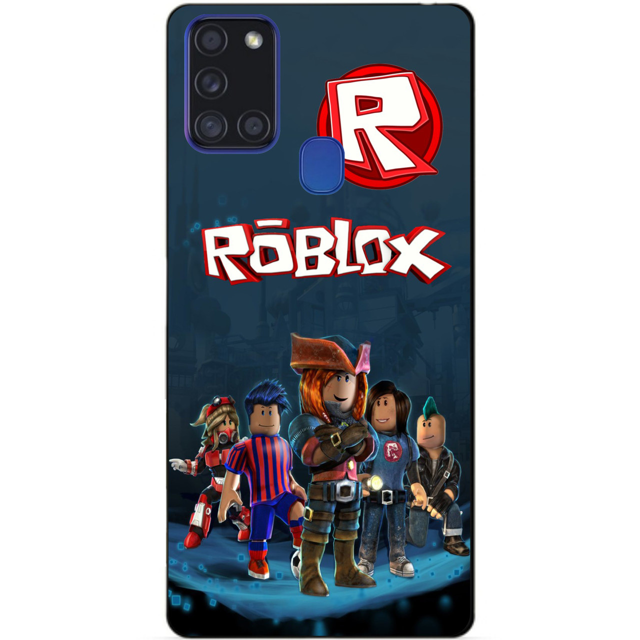 Силіконовий бампер чохол для Samsung A21s з малюнком Roblox