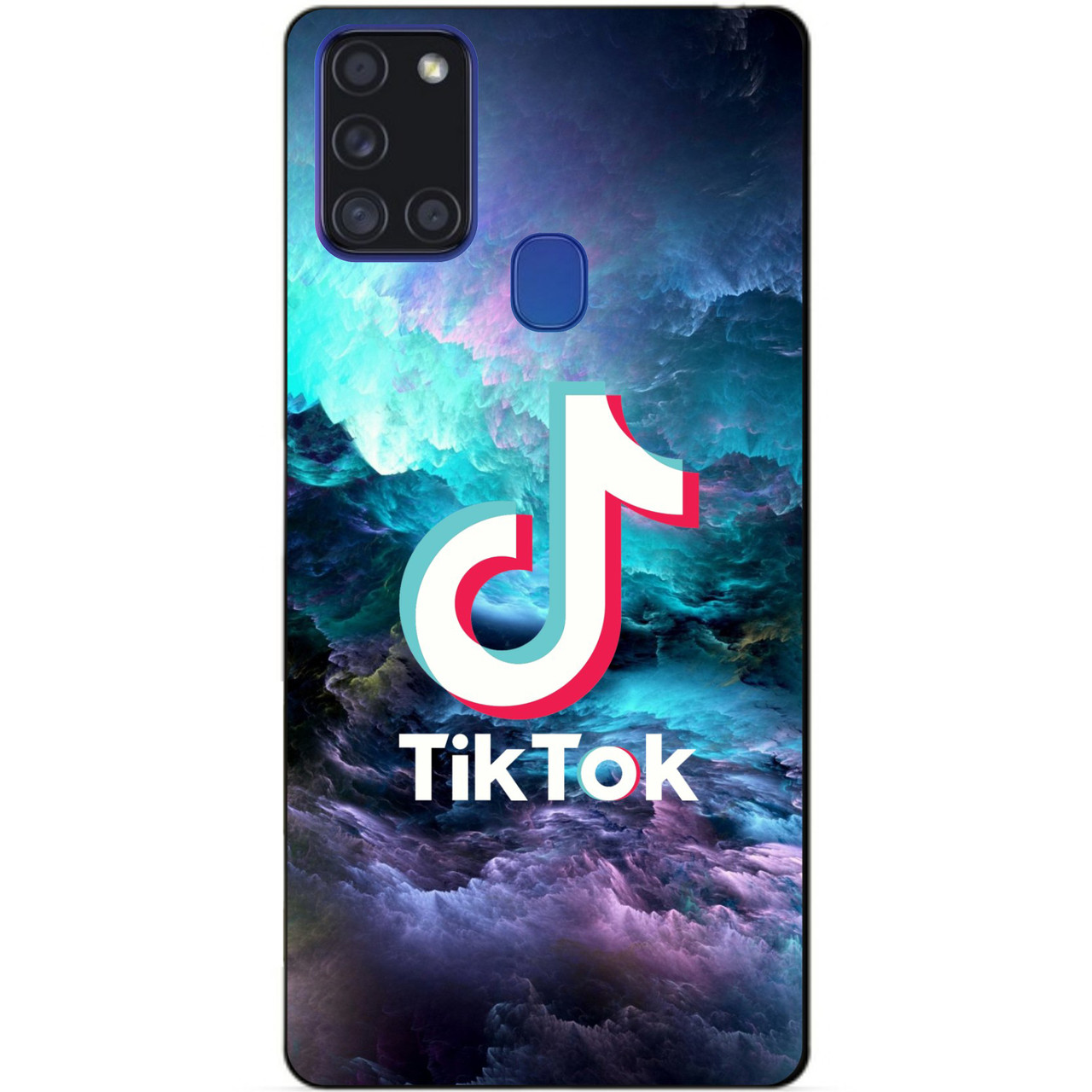 Силіконовий бампер чохол для Samsung A21s з малюнком Tik Tok