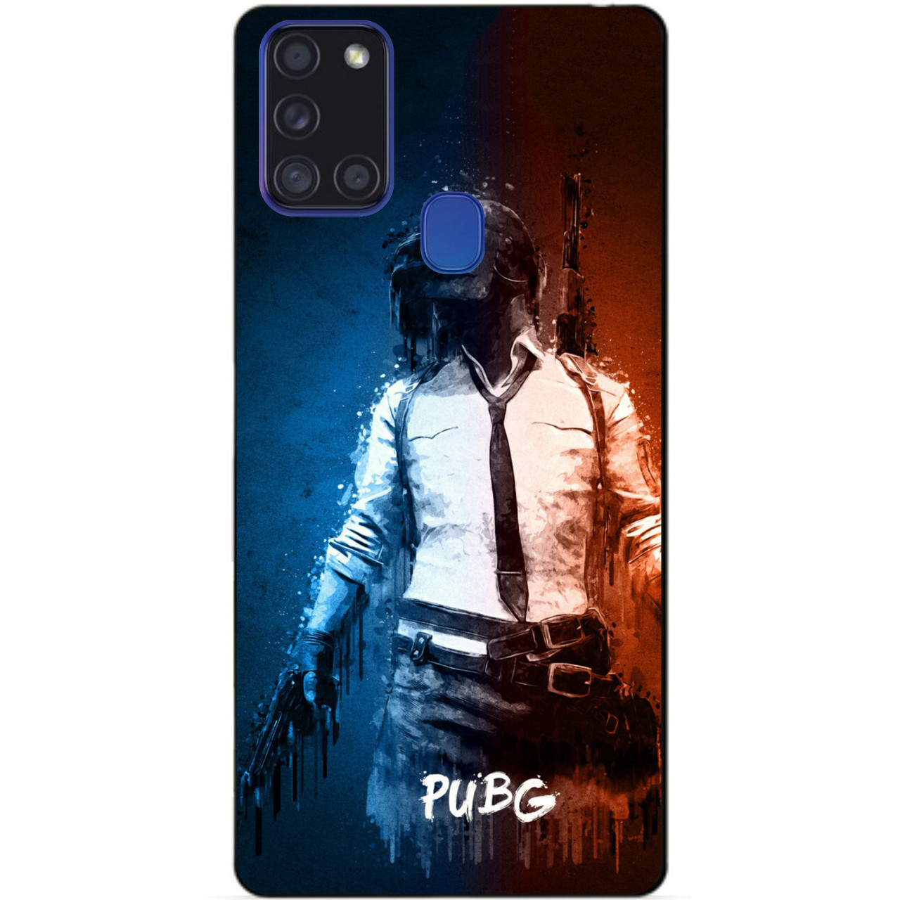 Силіконовий бампер чохол для Samsung A21s з малюнком PUBG
