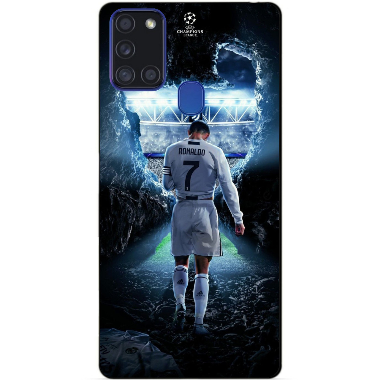 Силіконовий бампер чохол для Samsung A21s з малюнком Ronaldo