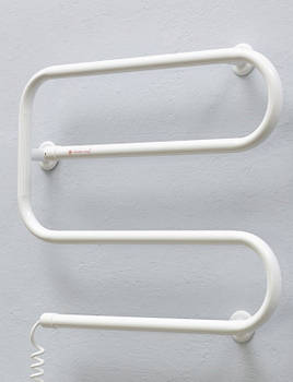 Сушарка для рушників Теплий Світ Єврозмійка L біла (620*520*75) 82 Вт