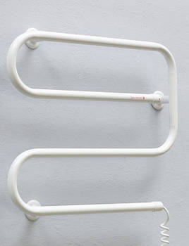 Сушарка для рушників електрична Теплий Світ Єврозмійка R біла (620*520*75) 82 Вт