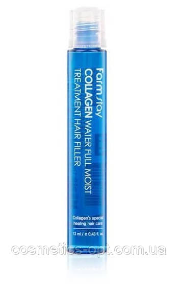 Зволожувальний філер для волосся з колагеном FarmStay Collagen Water Full Moist Treatment Hair Filler, 13 мл
