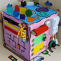 Розвиваючий бізікуб від Freetime Busyboard, бизикуб, бізіборд, бизиборд, развивающая игрушка доска, іграшки