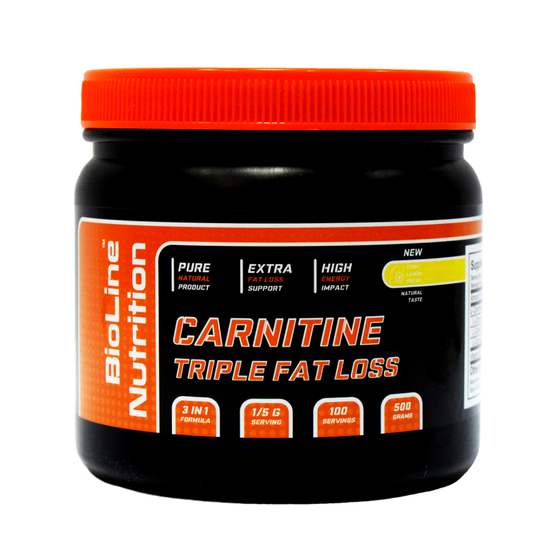 Робочий М'який Жироспалювач Без побічних ефектів Carnitine Triple Fat Loss Карнітин 0,5 кг