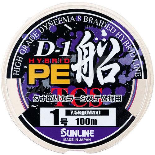 Шнур Sunline D-1 HYBRID PE FUNE 100м #0.8/0.148мм 12LB/5.6кг