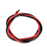 Силиконовый медный кабель 12 AWG 1 м черный