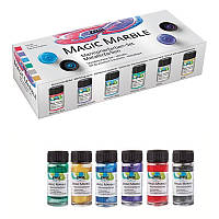 Набір фарб для мармор. універс. "Magic Marble Metallic" (6 кол.х20мл)