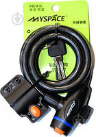 Замок велосипедний тросовий з держателем 10х1200 мм SUO-001