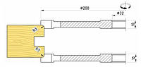 Комплект фрез 200х32 для изготовления термошва