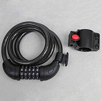 Замок тросовий кодовий Velo  1200 * 10 з держателям (SUO-002)