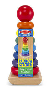 Дерев'яна райдужна пірамідка Melissa&Doug MD10576