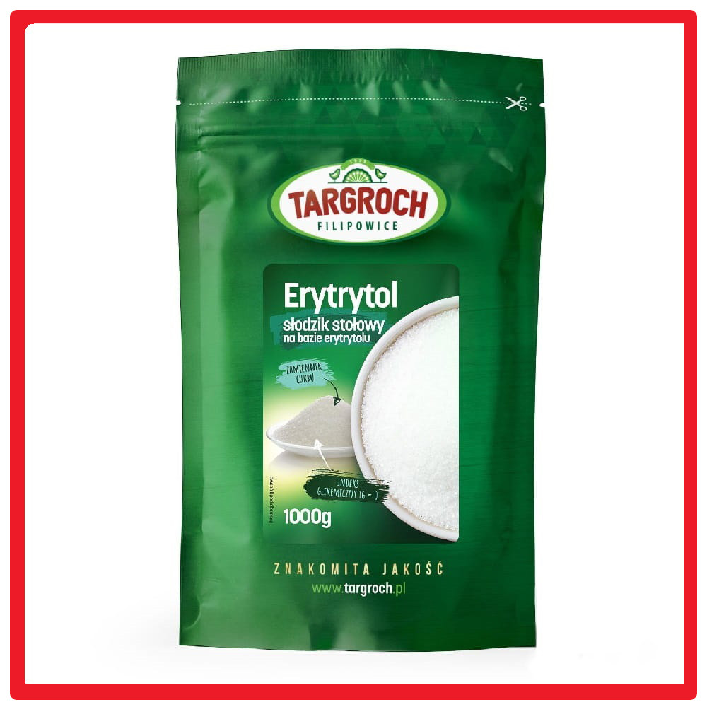 Эритритол, Підсолоджувач, Цукрозамінник еритритол Erytrol Targroch (1000 g)
