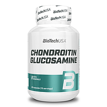 Хондропротектор для суглобів і зв'язок Biotech glucosamine + chondroitin 60 tabs