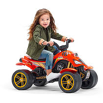 Квадроцикл педальний дитячий великий помаранчевий з чорним DAKAR FALK від 3 до 8 років Франція