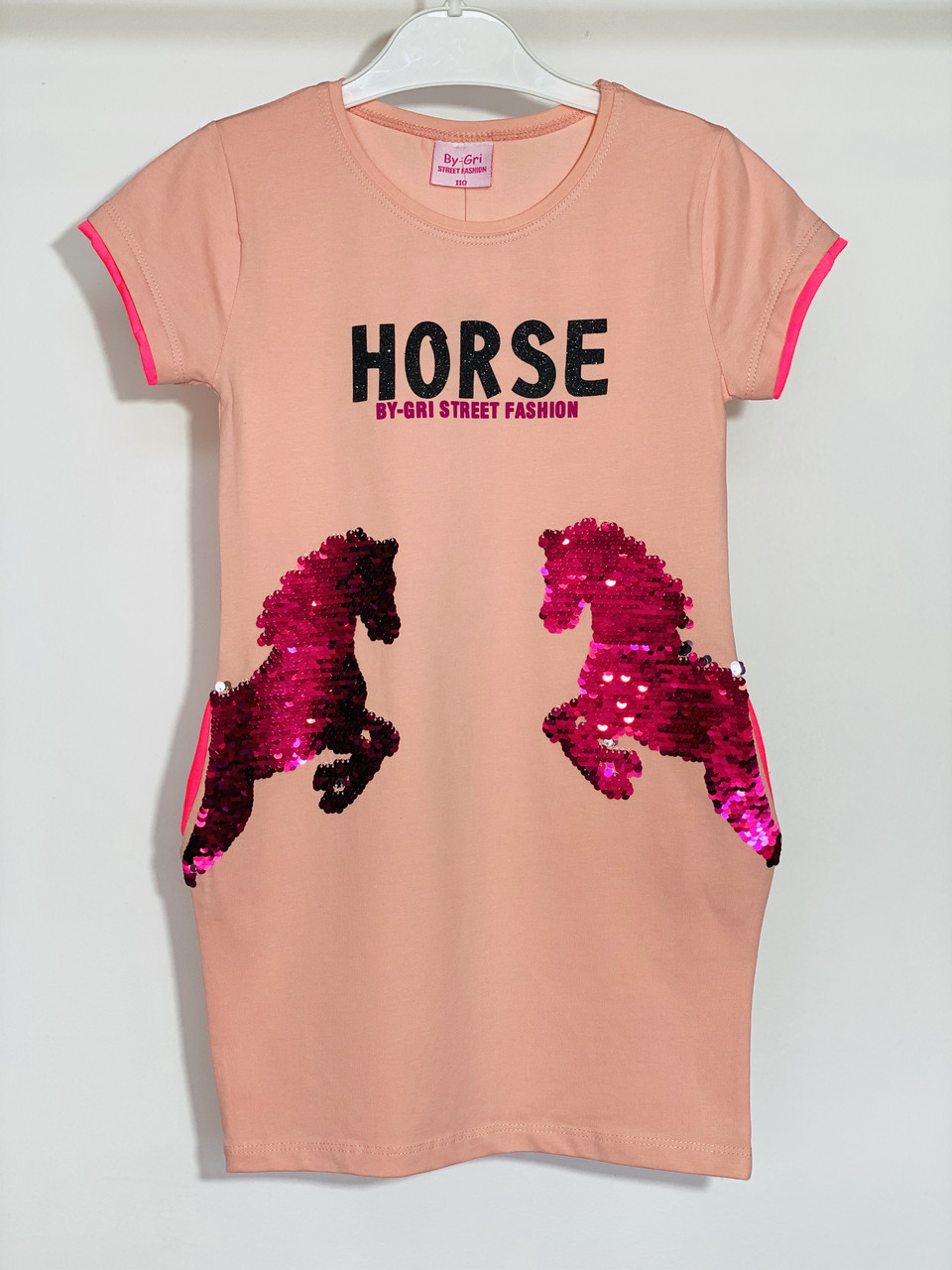 Сукня для дівчинки By-Gri 15845 128 см Персиковий