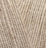 Нитки пряжа для в'язання напіввовна LANA GOLD FINE Лана Голд Файн № 05 - беж