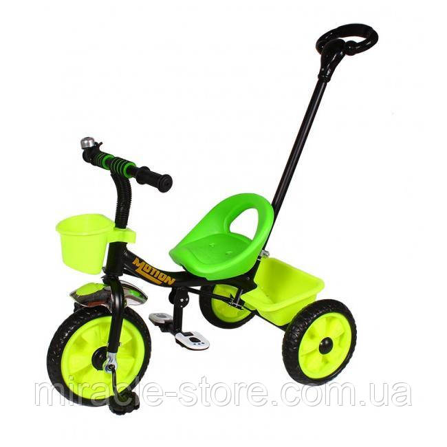Триколісний дитячий велосипед з кошиком і дзвінком Tilly Trike Батьківська ручка управління (4 види)
