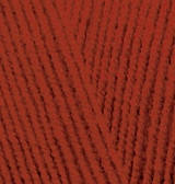 Нитки пряжа для в'язання напіввовна LANA GOLD FINE Лана Голд Файн № 36 - терракот