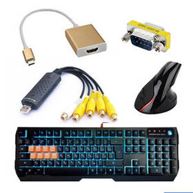 USB Hub, кабелю й адаптери