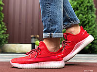 Мужские кроссовки Adidas Yeezy красные