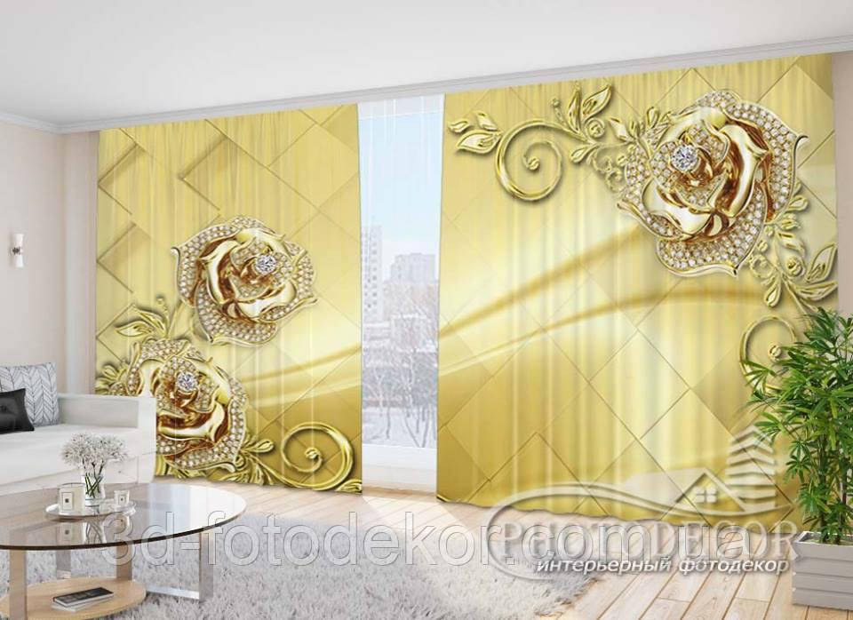 Фото Штори "Троянди і стрази" - Будь-який розмір, читаємо опис!, фото 1