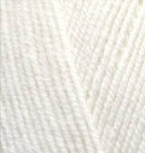 Нитки пряжа для в'язання напіввовна LANA GOLD FINE Лана Голд Файн № 62 - молочний